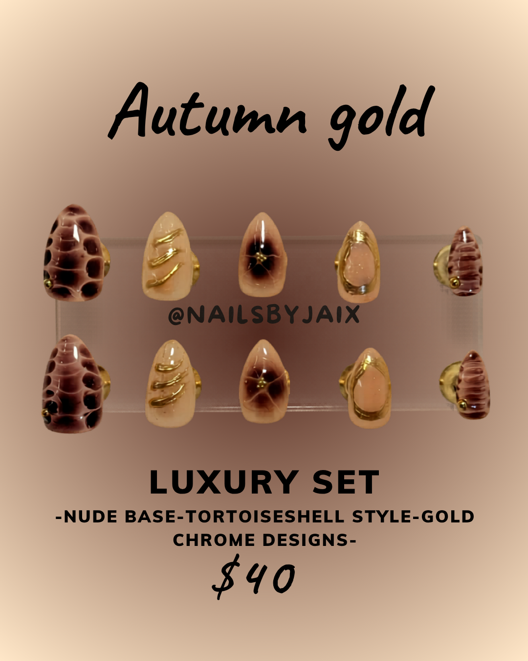 Autumn gold - Luxury set