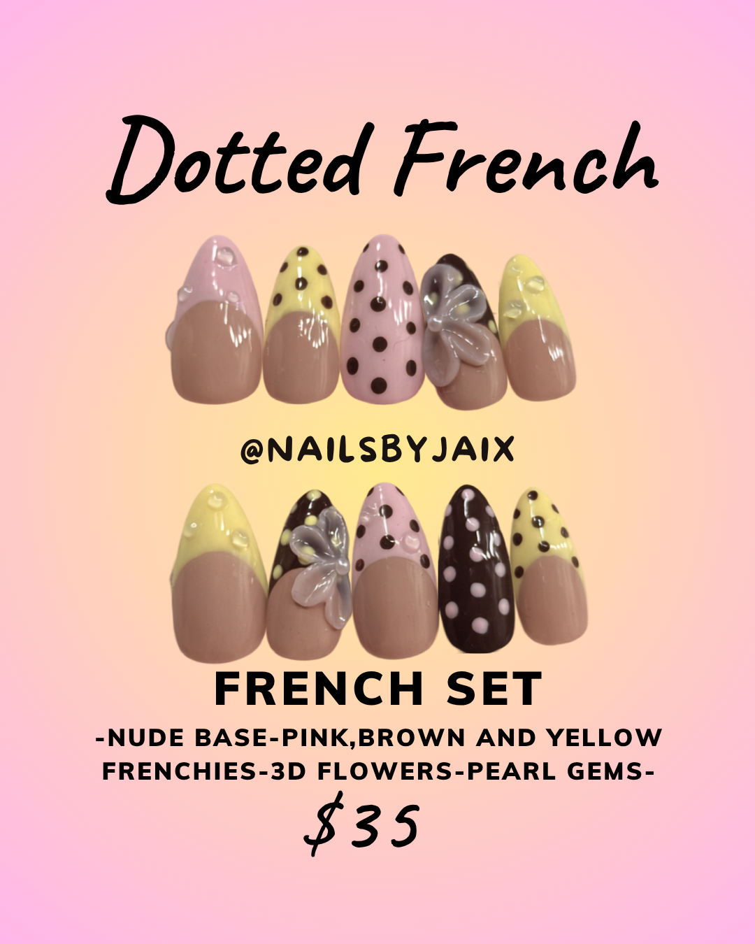 Dotted french - French set
