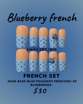 Blueberry french - French set