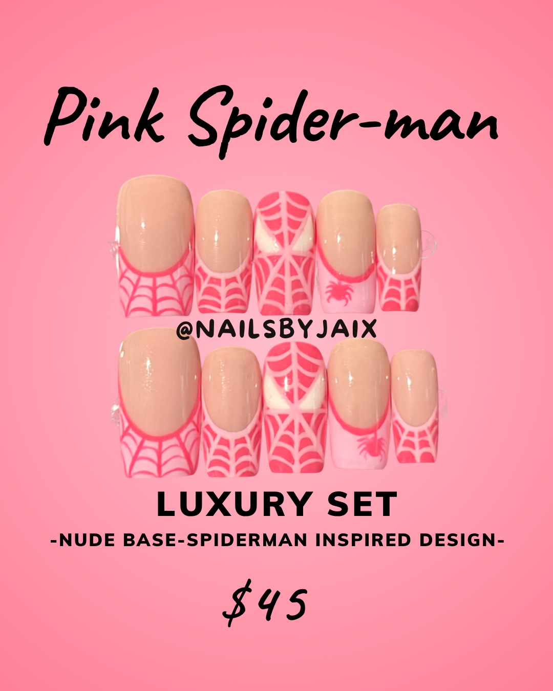 Pink spiderman - Signature set