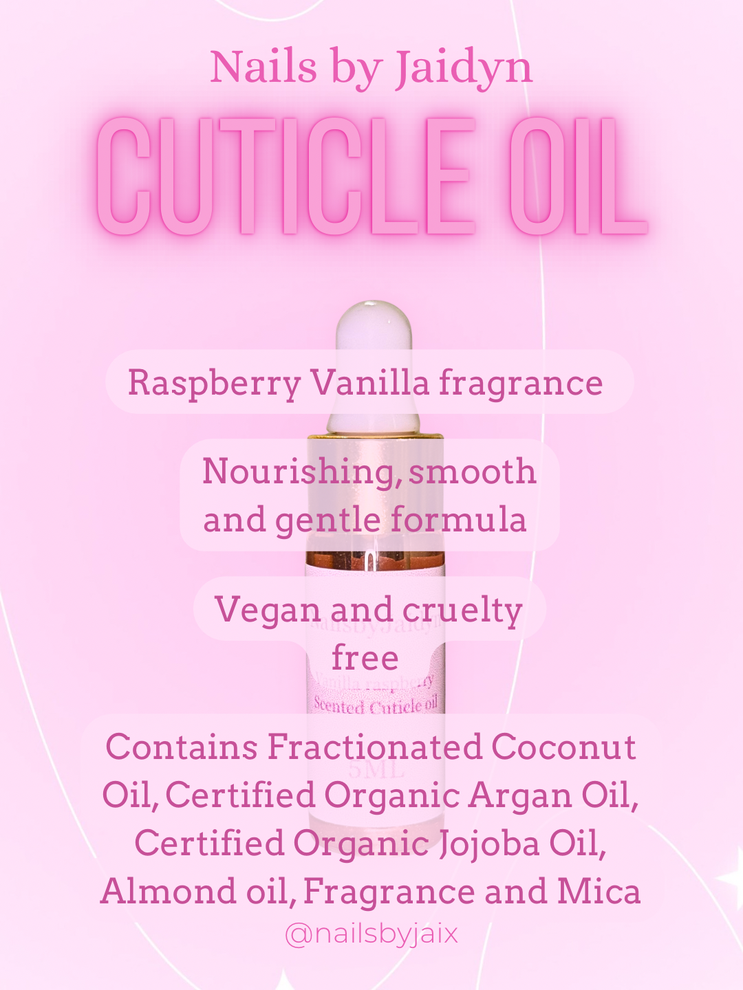 Cuticle oil - Raspberry Vanilla