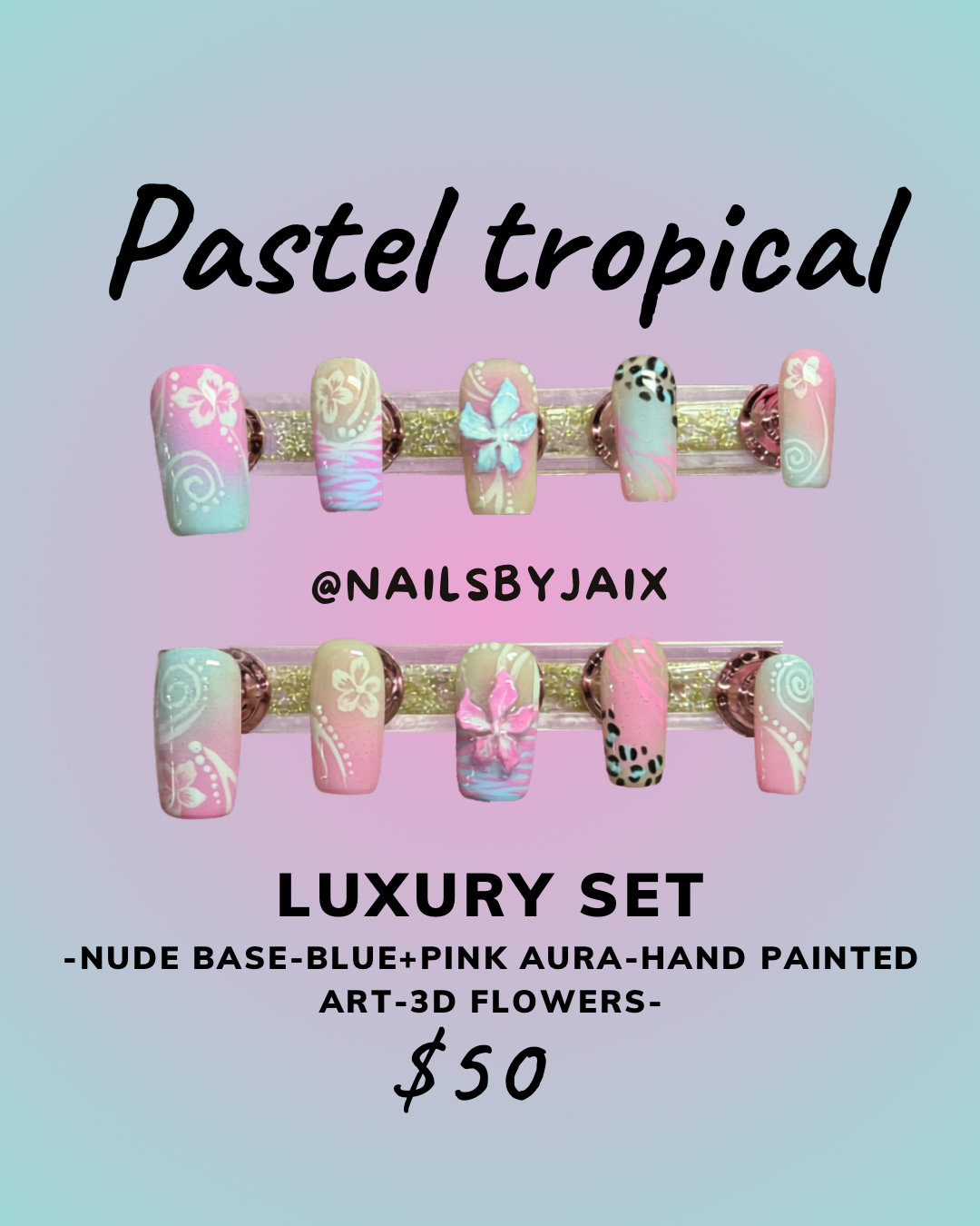 Pastel tropical - Luxury set