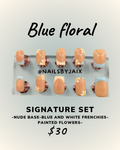 Blue floral - Signature set