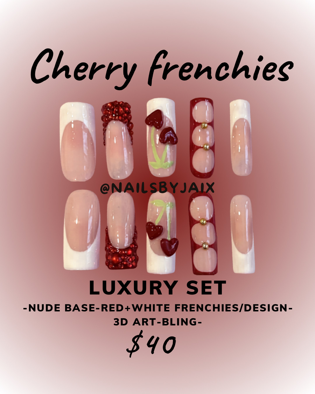 Cherry Frenchies - Luxury set